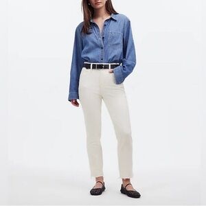 Madewell The Petite Perfect Vintage Jean in Tile White Size: 32P, NWT